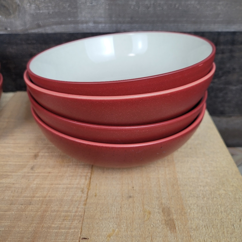 Noritake Stoneware Colorwave Raspberry 7 Cereal/Soup Bowl #8045Y - 8045